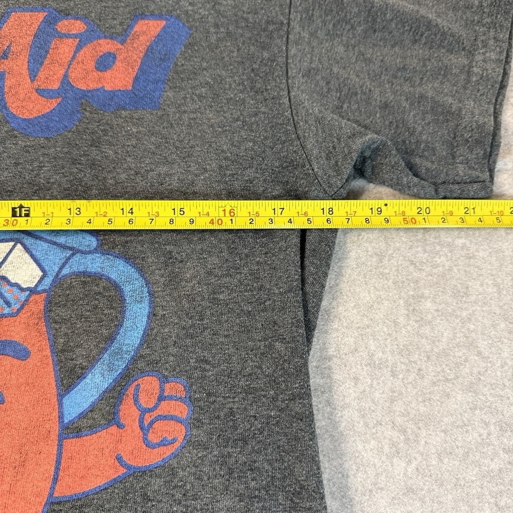 Kraft Kool-Aid Gray Distressed Kool Aid Guy T-Shirt Shirt Sz S Unisex - Picture 4 of 6